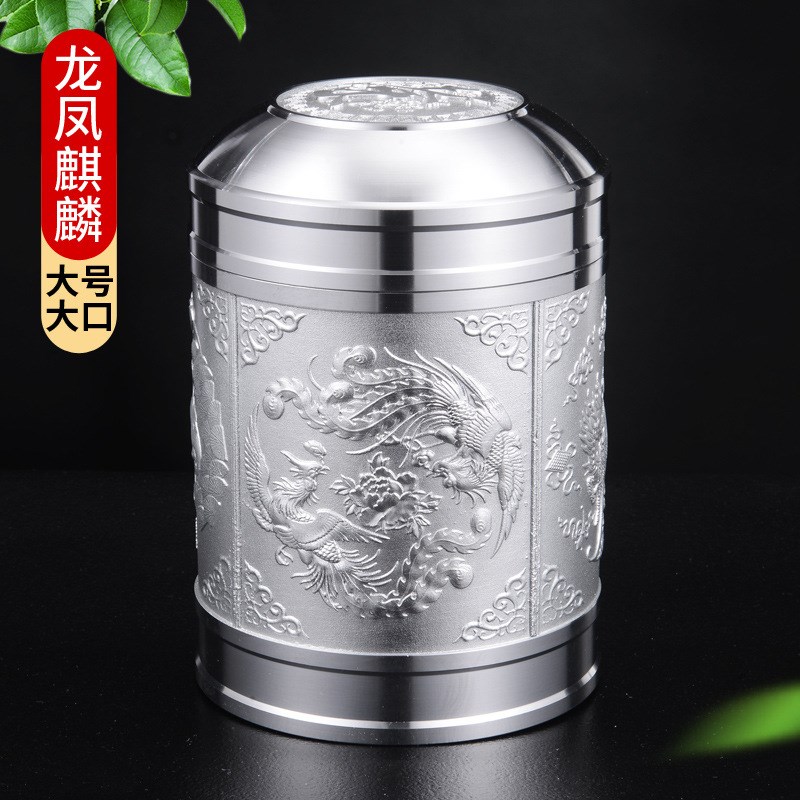 锡制大号茶叶罐i 锡罐 锡壶茶具 马来西亚礼品罐 刻字罐 超大号罐
