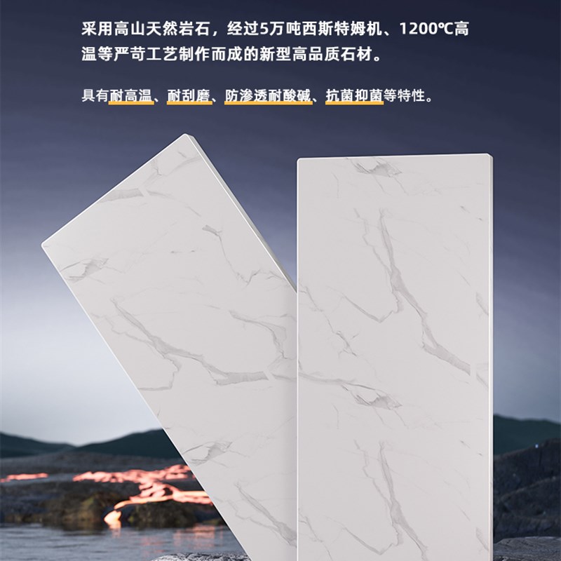 厨房置物架落地多层岩板餐v边收纳柜多功能推拉门靠墙储物橱柜