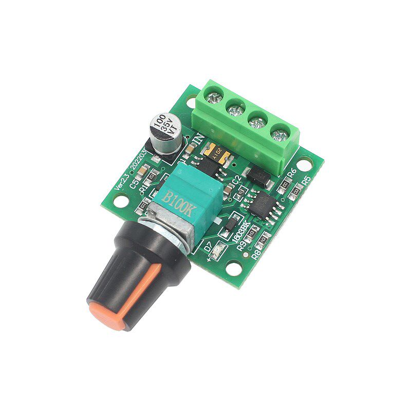 PWM迷你直流有刷电机调速器3V5V6V12V马达控制开关LED调光1803BK