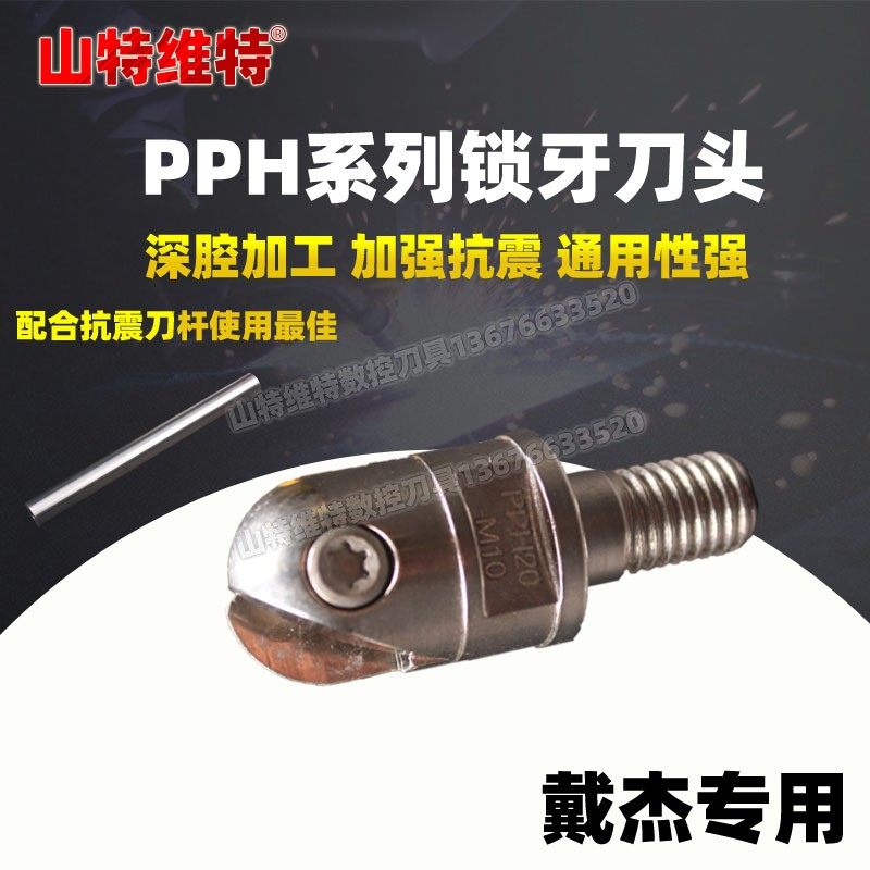 合金刀杆钨钢抗震刀杆刀头PPH锁牙式刀头日立球头刀铣刀戴杰专用