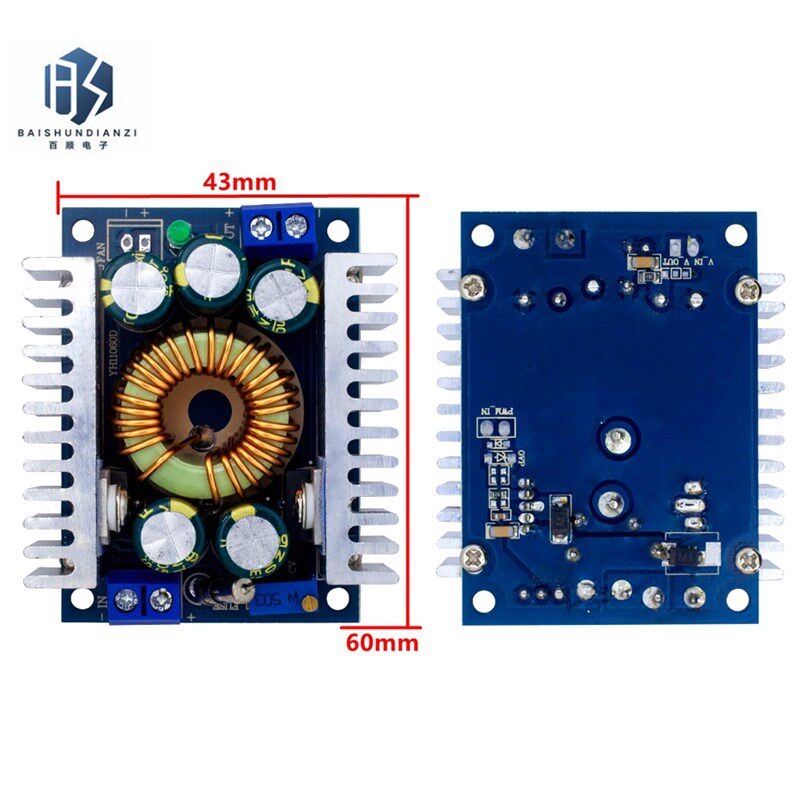 DC-DC 电源模块 降压模块 大功率 低纹波 12A 可调 95%高效车载