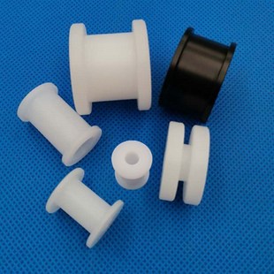 H型尼龙滚轮皮带链条涨紧轮PA6轴承滑轮工字凹槽导向轮导丝导轨轮