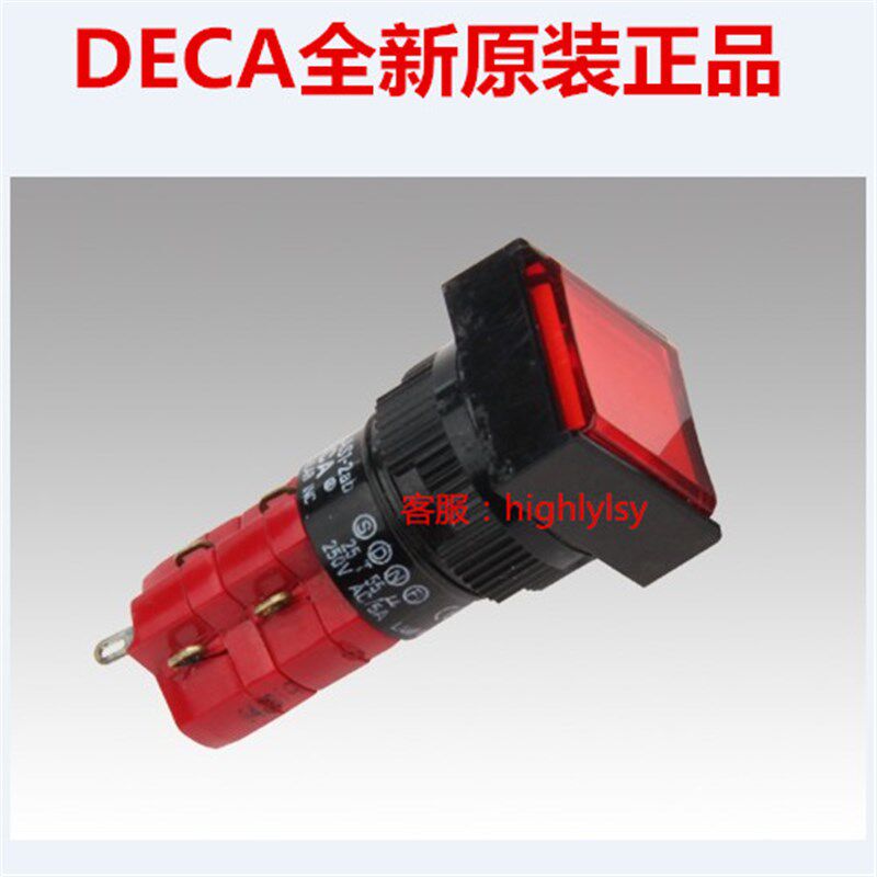 D16LAS1-2AB原装台湾进联DECA二常开二常闭带灯带自锁按钮开关