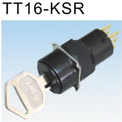 TT16-KSR 原装天得tend 16mm带钥匙选择开关