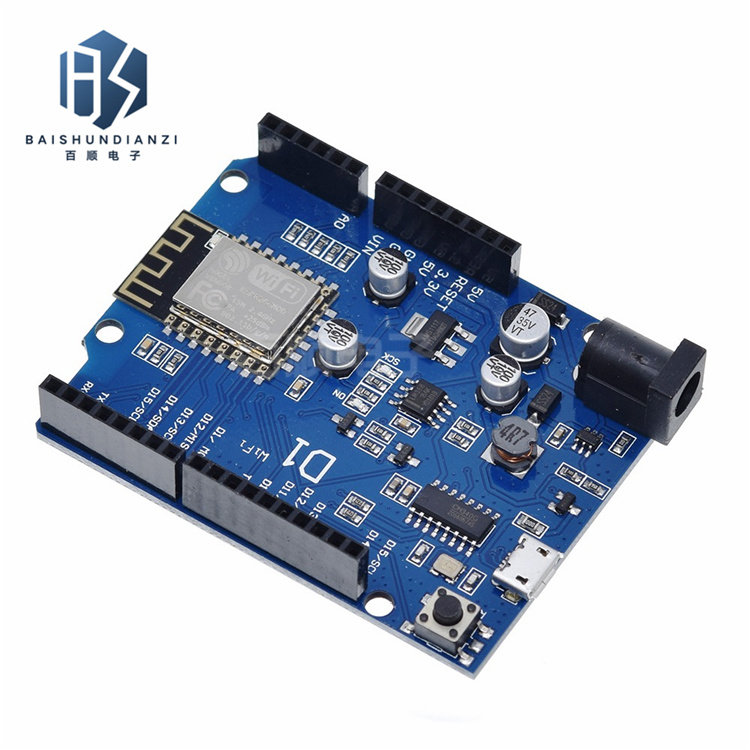 WeMos D1 WiFi UNO 开发板ESP8266 直接用 IDE