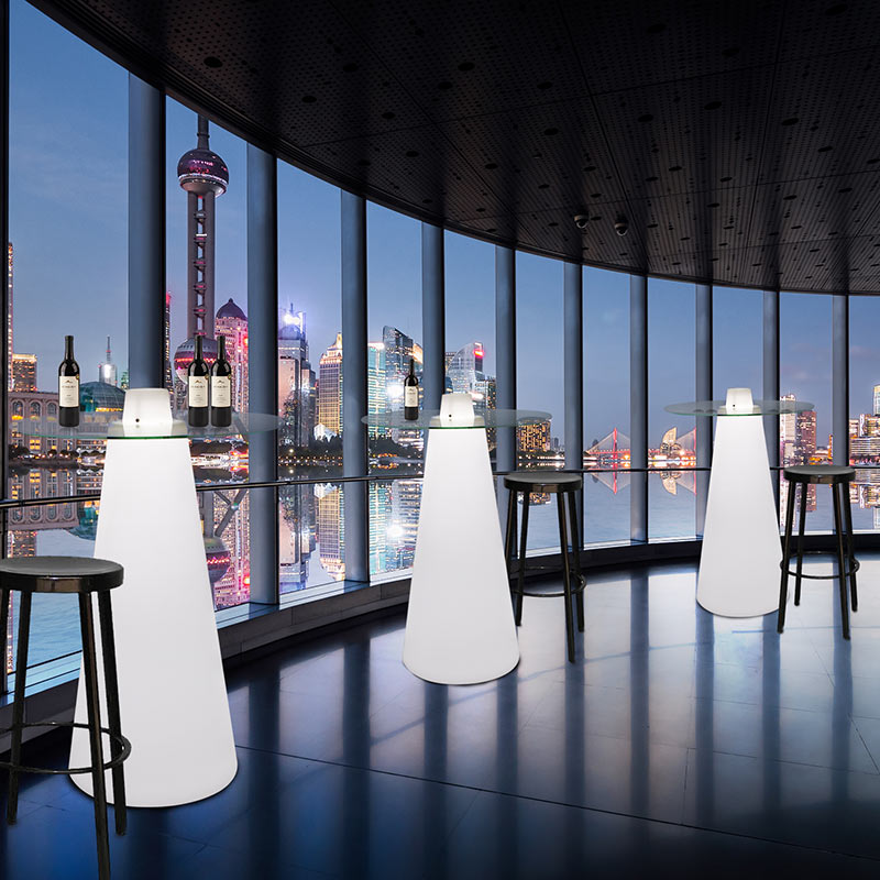 发光高脚桌酒f吧桌椅清吧夜店散台阳台户外活动展会聚会鸡尾酒吧