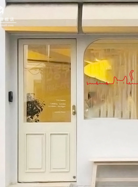 简约线条a玻璃门防撞贴纸客厅阳台拉门装饰店铺橱窗横条腰线自粘