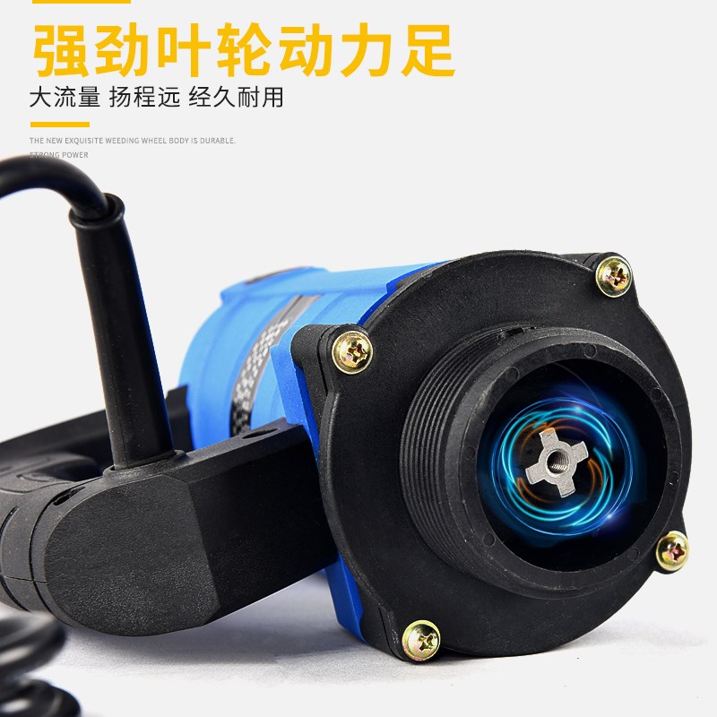 电动抽油泵柴油 220Vs12V加油电泵抽油器手提式插桶油泵油抽子