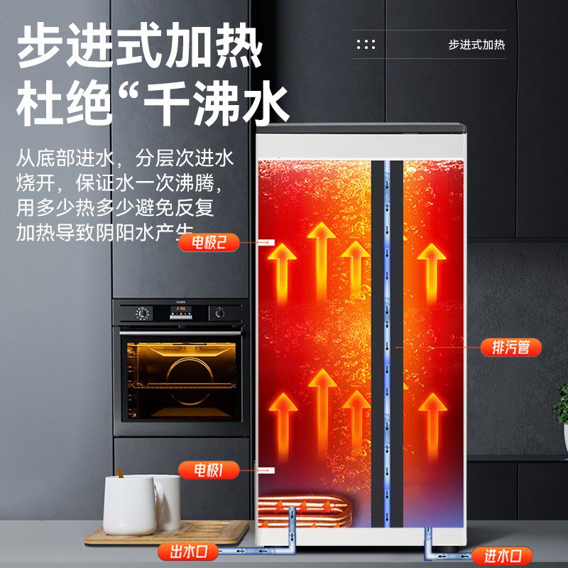吉泽步进式开水器商用q大容量奶茶店热水机烧水器步进式挂壁开水