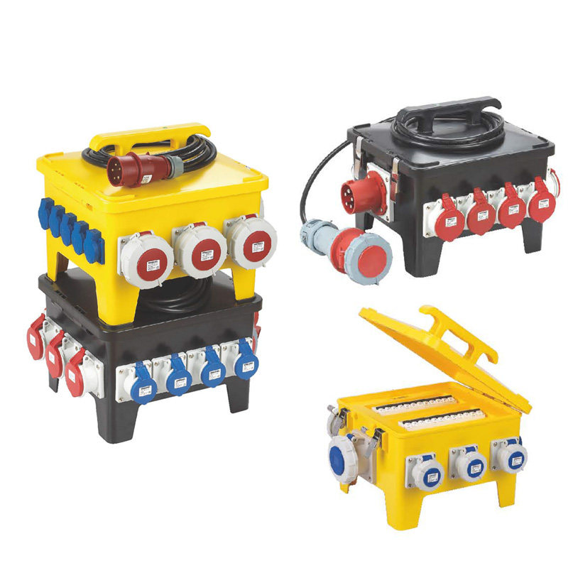 电动汽车充电桩充电箱带窗口动力维修箱防尘防水U移动工业插座箱