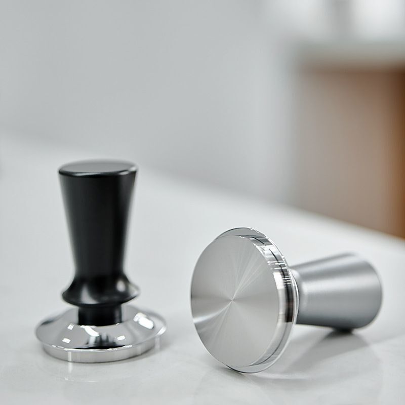 意式咖啡机专用新款恒力压粉器不锈钢压粉锤自P动回弹按压式布粉