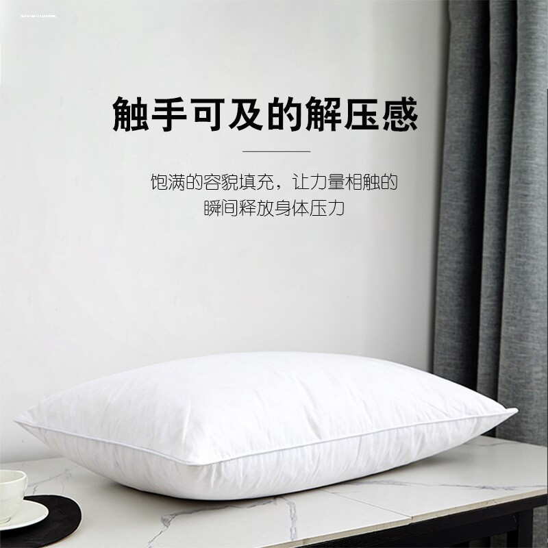 鹅毛羽绒抱枕h芯牀头大靠垫芯沙发靠背办公室靠枕内胆方枕芯高品