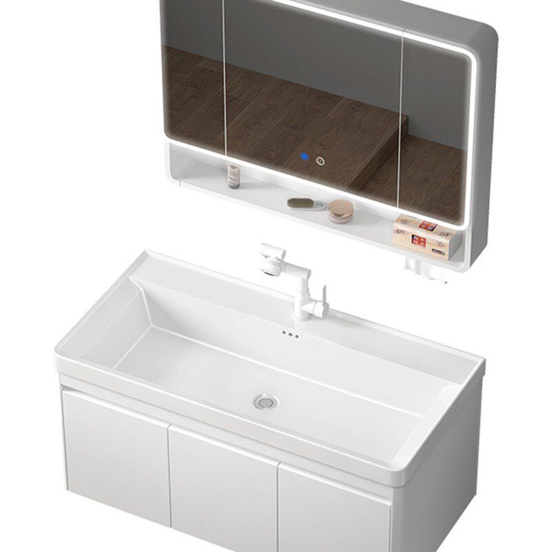 蜂窝铝浴室柜组合海洋盆陶瓷一体盆卫生间防水防潮洗漱台洗脸盆柜