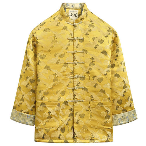 冬季宽松加厚棉服中国风男装唐装男立领男士中式盘扣棉衣上衣男