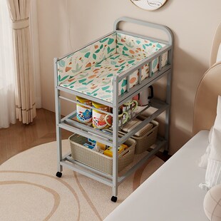 尿布台铁艺婴儿护l理台置物架多功能宝宝床上便携新生儿换尿布抚