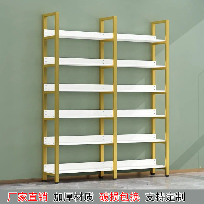 超市货架置物架便利店展示架陈列架多层鞋店鞋Q架商用落地铁艺架