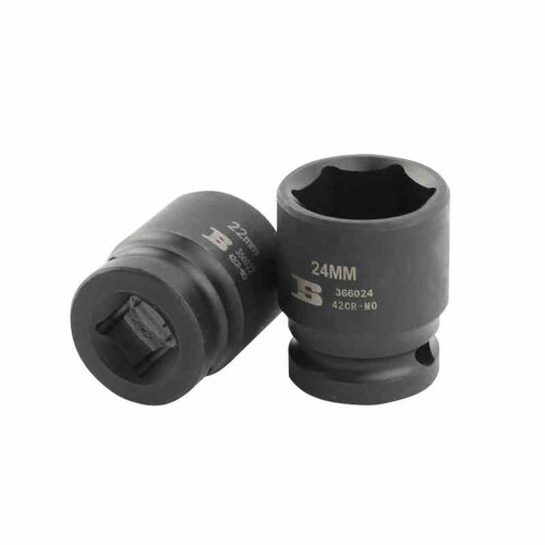波斯工具 12.5mm铬钼钢气动套筒 1/2DR风动套筒10mm-32mm