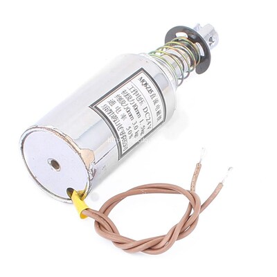 茗山MQ8-Z15直流管形电磁铁 圆柱 行程10mm DC12V DC24V 3KG
