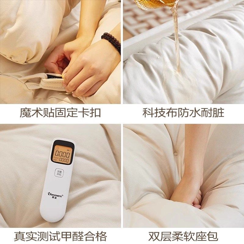 三梦懒人沙e发折叠沙发床多功能可躺可睡阳台飘窗榻榻米卧室小沙