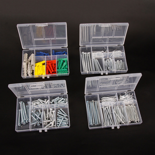 卡夫威尔膨胀管螺丝钉木钉水泥钉组合套装家用挂画装饰修带螺丝盒