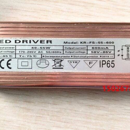 KR-FS-55-600电源驱动器48-55W平板灯电源变压器DC600mA58V-86V