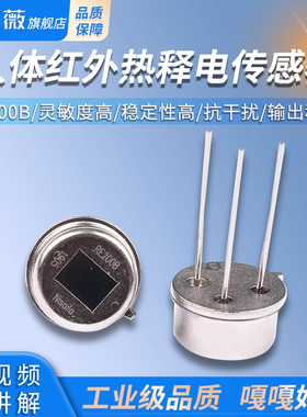 RE200B人体红外热释电传感器 人体感应开关 人体红外探头