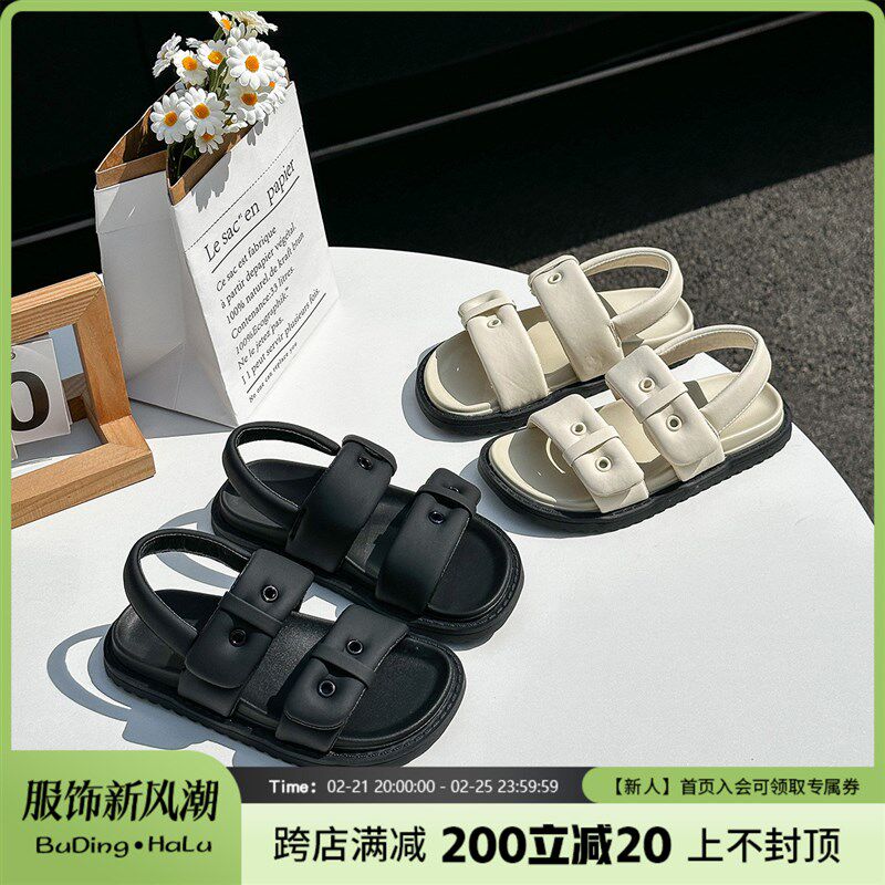 布丁哈鲁童装夏装女童凉鞋2024夏季新款宝宝洋气软底儿童休闲鞋子