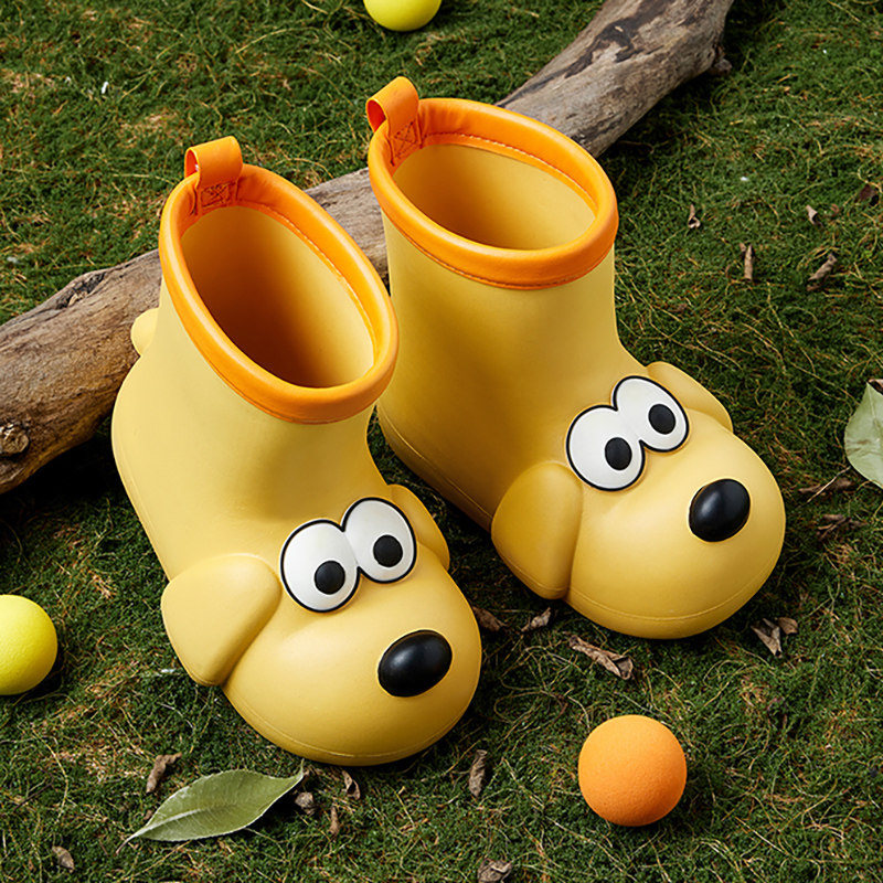 儿童靴子雨鞋男童孩2023新款上学专用防水防滑宝宝女款幼儿园雨靴