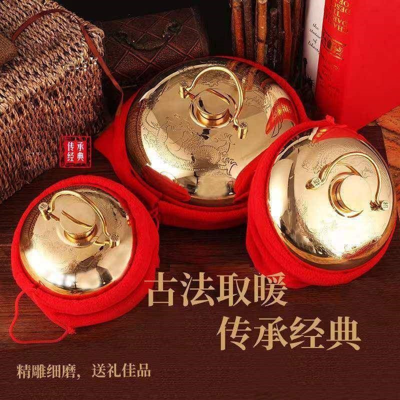 铜壶暖手炉汤壶随身注水暖床礼物暖足复古烫背取暖神器国风暖被窝