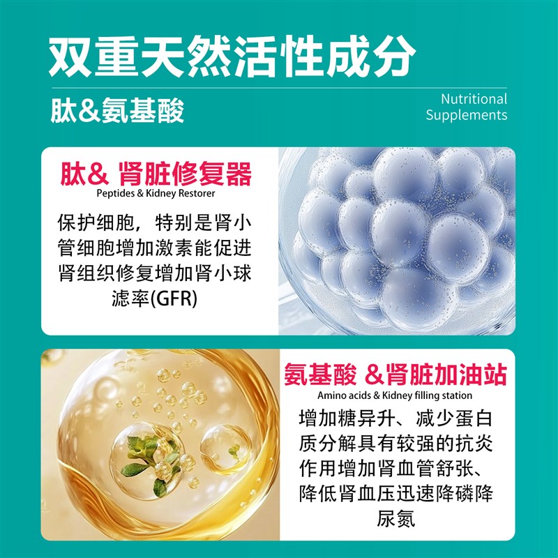 胺肾猫肾衰停宠物狗m肾衰竭专用尿氮肌酐血磷尿闭结石猫咪狗狗护