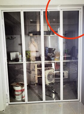 网红1835极窄边框折B叠门卫生间厨房阳台隔断