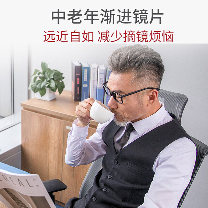 1.74内渐进多焦点镜片近视老花智能变焦内渐进多焦点老花眼镜片