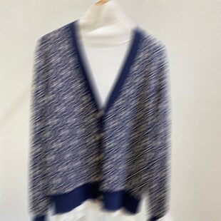 V领针织羊毛开衫 用品质说话 美式 24年新款 外套秋冬女 篙级感