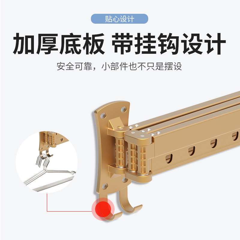 阳台隐形晾衣架窗台壁挂r式折叠晾衣杆室内外伸缩晒衣架晒被子神