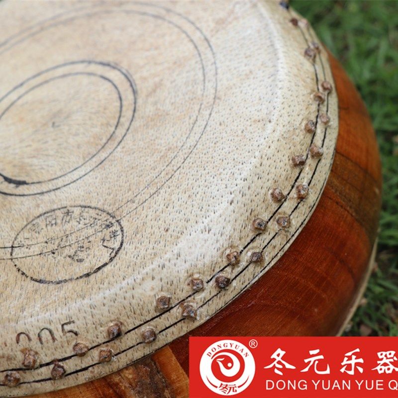 高档5.5寸高音原木手柄鼓竹钉扁鼓 低战H鼓 川堂鼓 竹钉鼓 道士鼓