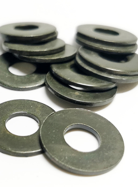 金属镀锌钝化防锈平垫垫片垫圈螺丝垫片加厚平垫N片介子黑绿色M6M