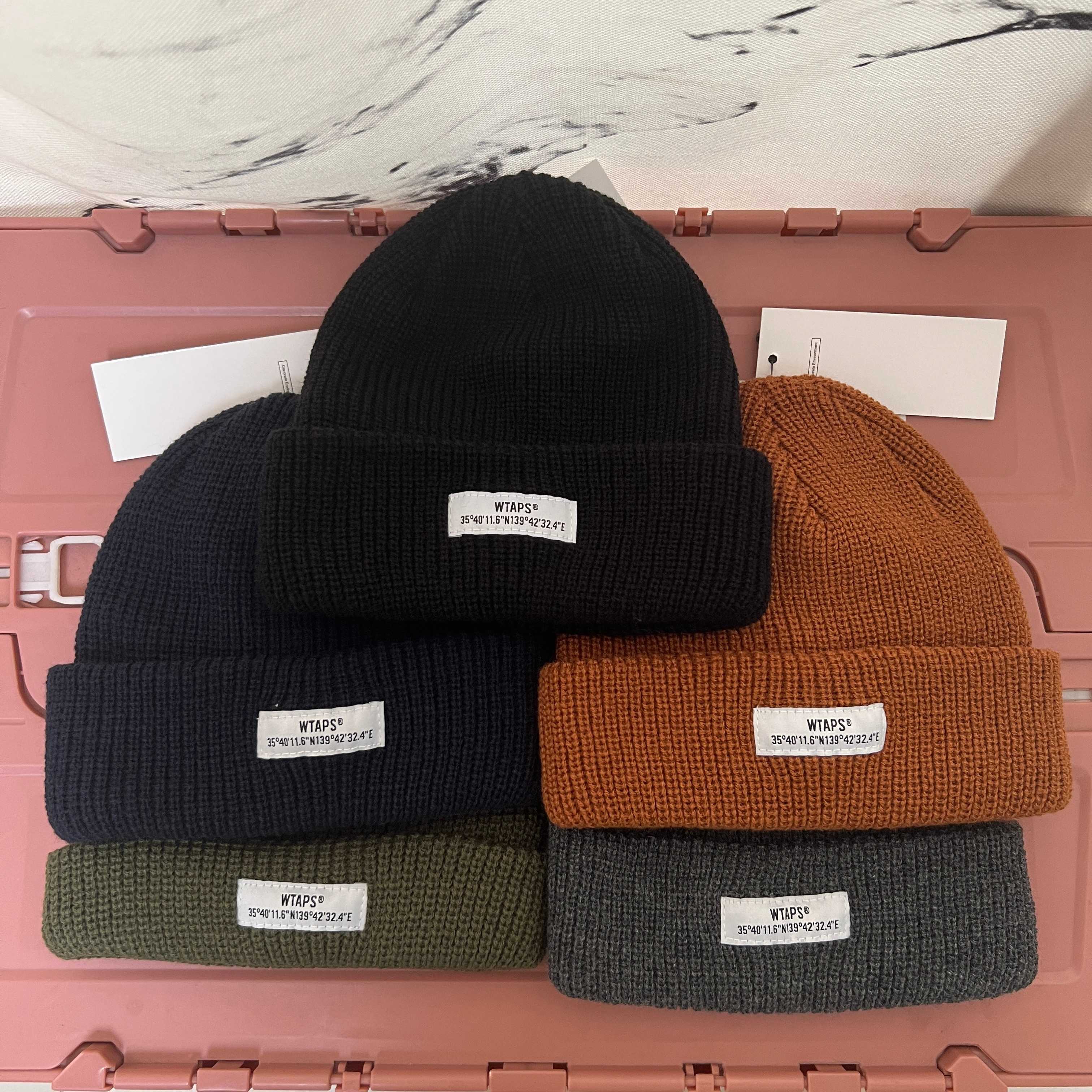 wtaps日系复古毛线帽保暖帽子