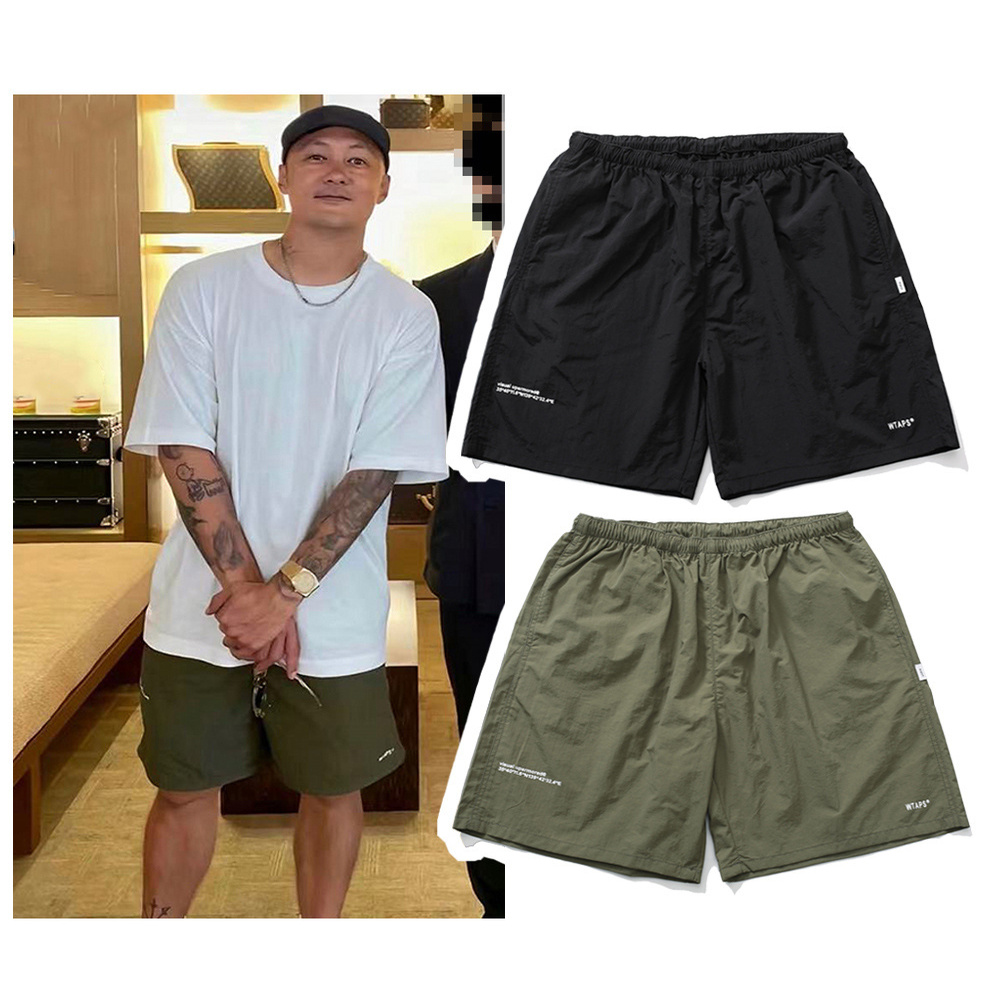 日系潮牌WTAPS尼龙速干游泳短裤