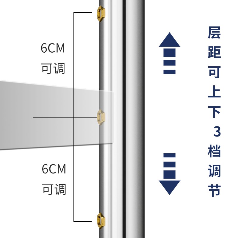 304置a物架落地多层不锈钢收纳架子厨房储物架微波炉式放锅菜锅架