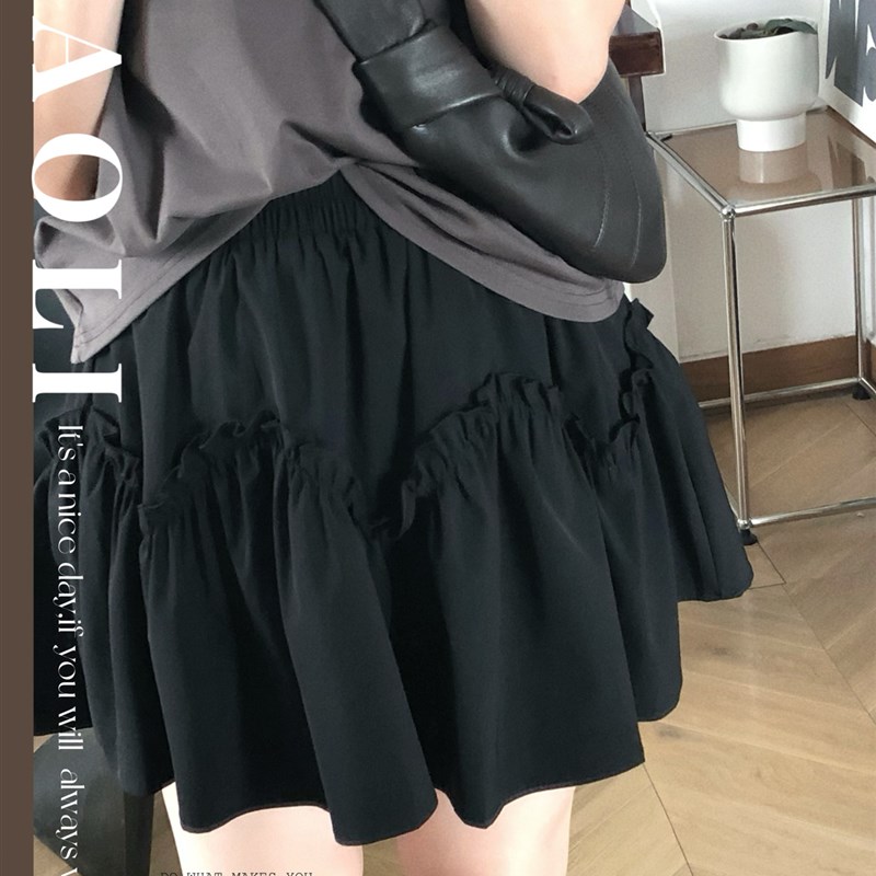 毛丽小四郎【夏日显腿单品】简约小众设计感高腰显瘦半身短裙女夏