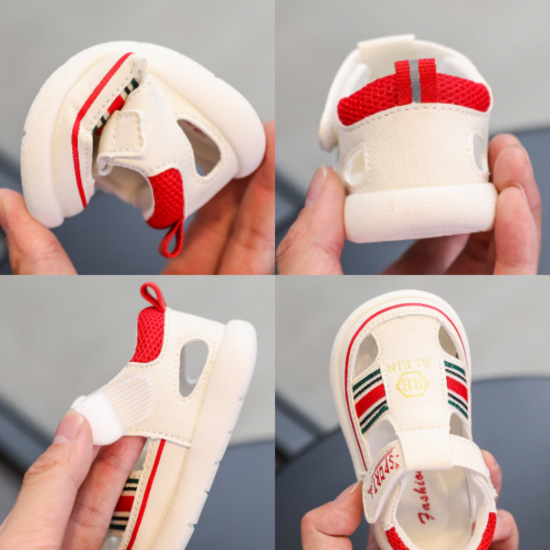 男宝宝凉鞋女夏季学步鞋子软底一岁半婴儿机能Q鞋透气小童防滑防