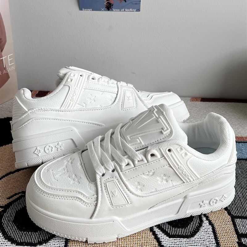 白色鞋子男鞋增高板鞋男款u小白鞋 夏季新款透气情侣高级休闲鞋女