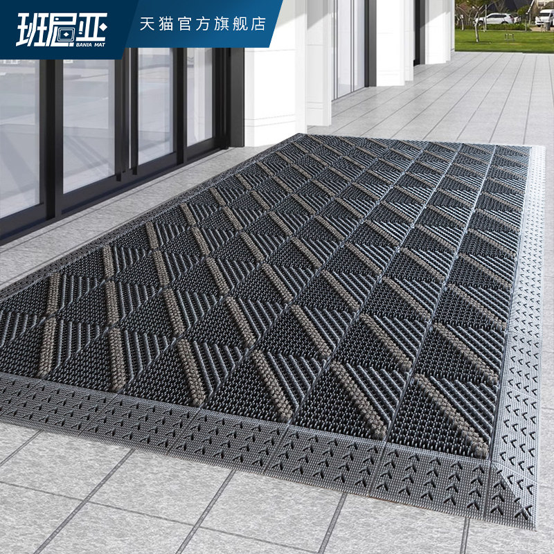 室外地垫入户门脚垫户外门口防滑垫进门塑料防滑商用防水吸尘地毯