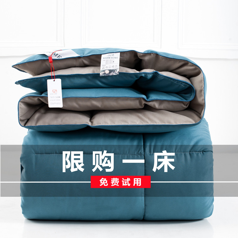 羽绒被95白鹅绒冬被10斤鹅绒被春秋被单双人宿舍被子加.厚被芯冬