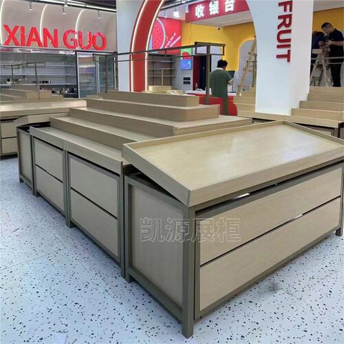 水果货架c展示架阶梯式生鲜超市展示柜定制梯形水果店多层陈列货