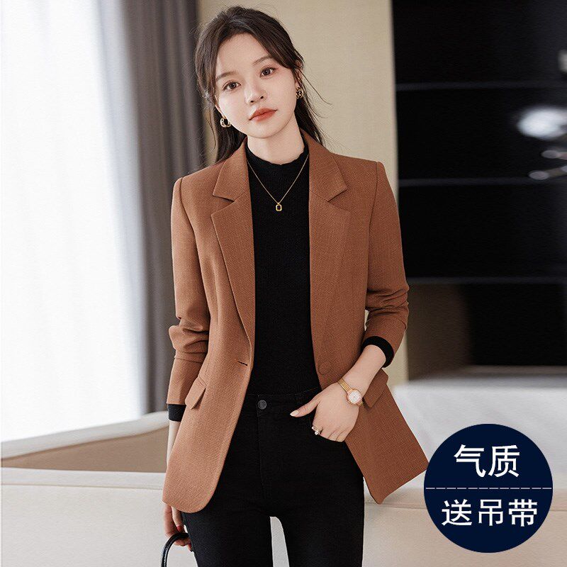 高级感炸街西装外套女春秋季2024新款休闲今年流行小个子西服修身