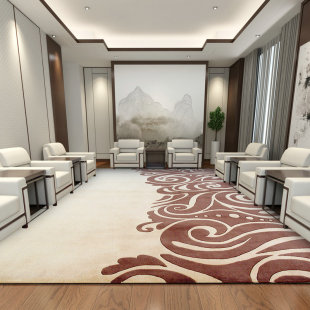 定制公司会议室地毯贵宾室满铺会客厅商务接待室酒店工Z程地毯全