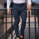 男高级感正装 休闲裤 小脚肌肉健身修身 裤 商务免烫直筒 弹力西装 西裤