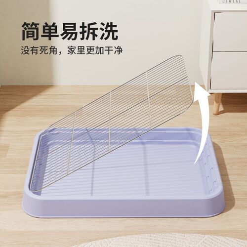 狗狗厕所宠物专用便便盆不锈钢防踩屎砂盆K尿尿盆小型犬大小便神