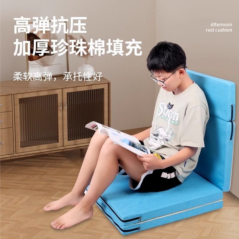 小学生午睡垫可折叠防潮加厚打y地舖儿童午休海绵垫幼儿园榻榻米